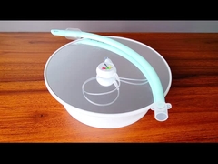 Tubos Endotracheal através da boca com a faixa da cápsula que indica bolhas E via aérea do tubo